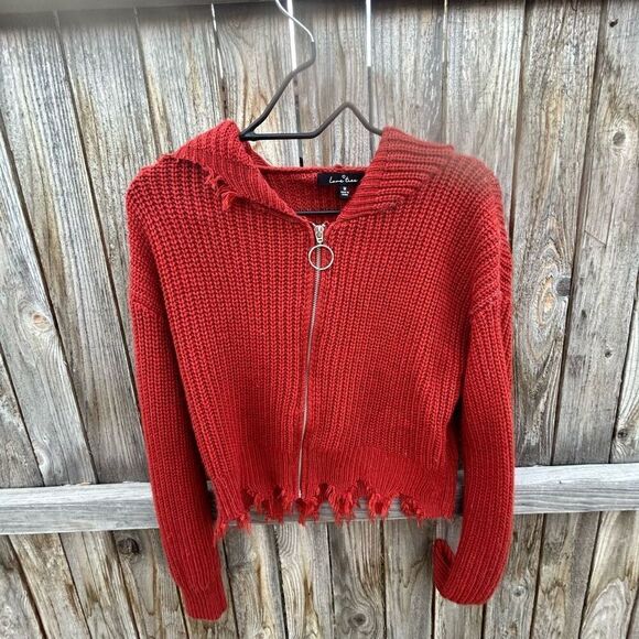 Love tree sweater hooded cropped size medium - Picture 1 of 8